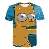 The Simpsons T-shirt 3D Digital Printing Breathable Casual Short Sleeve