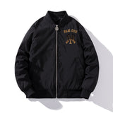 New York NYC Varsity Jacket Cotton Baseball Uniform Sequined Embroidered Jacket