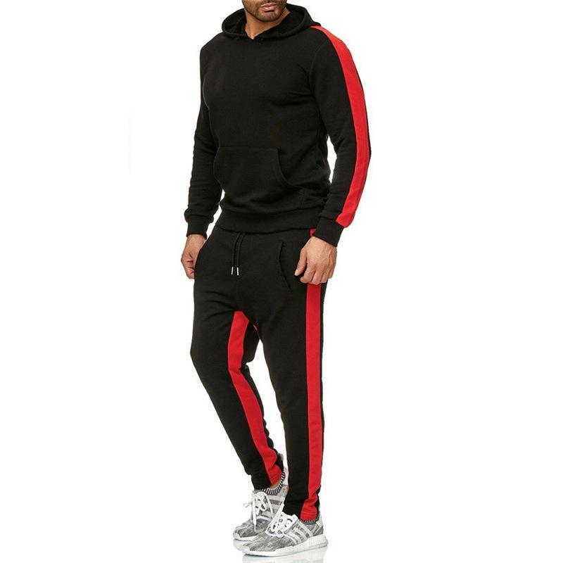Men′s Athletic Tracksuit Sweat Suits for Men Outfits Hooded Sports Hoodie Suit Men plus Size Loose Casual Fashion