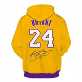In Memory of Kobe Hoodie Kobe Bryant Commemorative Printing 3D
