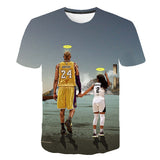 In Memory of Kobe T Shirt Men's Kobe Bryant 3D Printing
