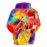 In Memory of Kobe Hoodie Kobe Printing 3D Personality Sweater No. 24