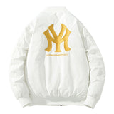 New York NYC Varsity Jacket Air Force MA1 Pilot Jacket Embroidered Baseball Uniform