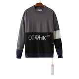 Off White Winter Sweaters Autumn and Winter Long-Sleeved Sweater