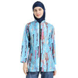 Burkini Swimwear Muslim Fashion Outfits Printed Muslim Swimsuit Conservative Sportswear Swimming Suit
