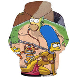 The Simpsons Hoodie 3D Digital Printing Casual Trend Sweatshirt