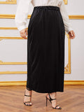 Women plus Size Skirts High Waist Slimming Skirt