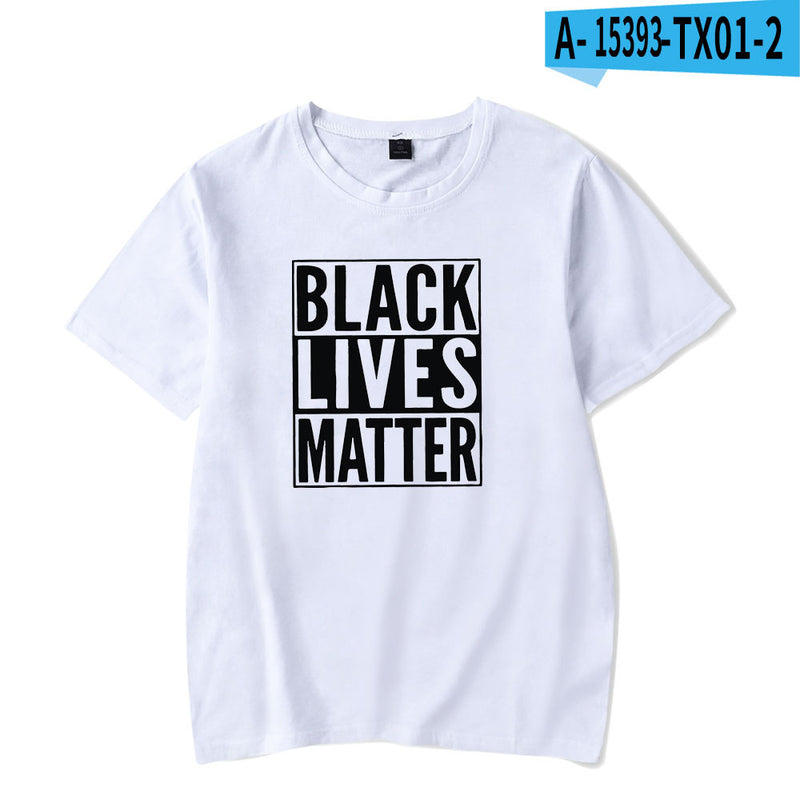 Black Lives Matter Closing Black Lives Matter Peripheral New Summer Fashion Casual Short Sleeve T-shirt