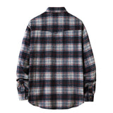 Mens Flannel Jacket Plaid Shirt Men's Style Coat Shirt