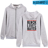 Black Lives Matter Closing Men's and Women's Same Zipper Sweater Spring and Autumn Coat
