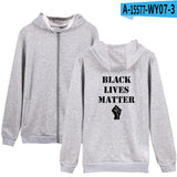 Black Lives Matter Closing Men's and Women's Same Zipper Sweater Spring and Autumn Coat