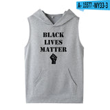 Black Lives Matter Dressing Printed Black Lives Matter Sleeveless Hooded Sweater Hoodies