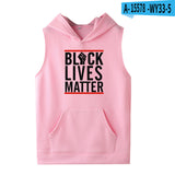 Black Lives Matter Dressing Printed Black Lives Matter Sleeveless Hooded Sweater Hoodies