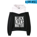 Black Lives Matter Dressing Sexy off-Shoulder Sweater