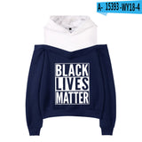 Black Lives Matter Dressing Sexy off-Shoulder Sweater