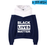 Black Lives Matter Dressing Sexy off-Shoulder Sweater