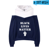 Black Lives Matter Dressing Sexy off-Shoulder Sweater