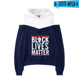 Black Lives Matter Dressing Sexy off-Shoulder Sweater