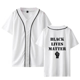 Black Lives Matter Closing Peripheral Summer Thin Short-Sleeved Baseball Uniform