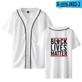 Black Lives Matter Closing Peripheral Summer Thin Short-Sleeved Baseball Uniform