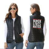 Black Lives Matter Clothing Printed Men's and Women's Jacket Lightweight down Jacket Winter Coat Warm