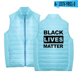 Black Lives Matter Clothing Printed Men's and Women's Jacket Lightweight down Jacket Winter Coat Warm