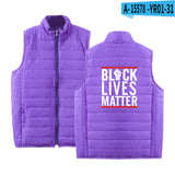 Black Lives Matter Clothing Printed Men's and Women's Jacket Lightweight down Jacket Winter Coat Warm