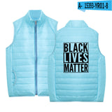 Black Lives Matter Clothing Printed Men's and Women's Jacket Lightweight down Jacket Winter Coat Warm