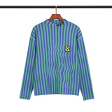 Off White Winter Sweaters Autumn and Winter Off Striped Knitted Sweater for Men