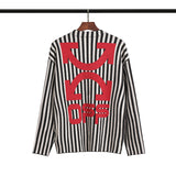 Off White Winter Sweaters Autumn and Winter Off Striped Knitted Sweater for Men