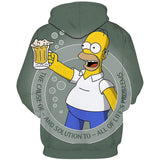 The Simpsons Hoodie 3D Digital Printing Youth Sweater