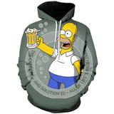 The Simpsons Hoodie 3D Digital Printing Youth Sweater
