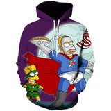 The Simpsons Hoodie Simpson 3D Digital Printing Personality Sweater