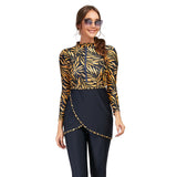 Burkini Swimwear Muslim Fashion Outfits Zipper Swimsuit