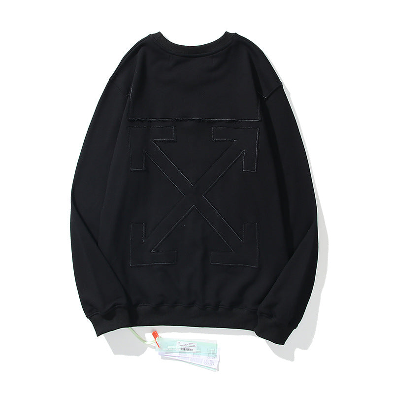 Off White Sweatshirts Long Sleeve round Neck Neck Sweater Autumn and Winter Off Patch Arrow round Neck Pullover