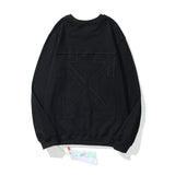 Off White Sweatshirts Long Sleeve round Neck Neck Sweater Autumn and Winter Off Patch Arrow round Neck Pullover