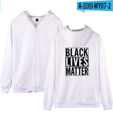 Black Lives Matter Closing Men's and Women's Same Zipper Sweater Spring and Autumn Coat