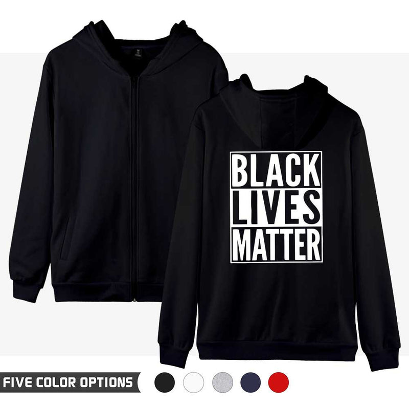 Black Lives Matter Closing Men's and Women's Same Zipper Sweater Spring and Autumn Coat