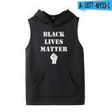 Black Lives Matter Dressing Printed Black Lives Matter Sleeveless Hooded Sweater Hoodies