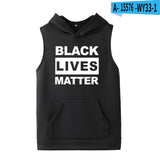 Black Lives Matter Dressing Printed Black Lives Matter Sleeveless Hooded Sweater Hoodies