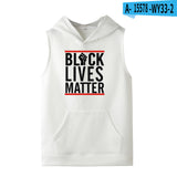 Black Lives Matter Dressing Printed Black Lives Matter Sleeveless Hooded Sweater Hoodies