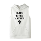 Black Lives Matter Dressing Printed Black Lives Matter Sleeveless Hooded Sweater Hoodies