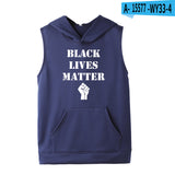 Black Lives Matter Dressing Printed Black Lives Matter Sleeveless Hooded Sweater Hoodies