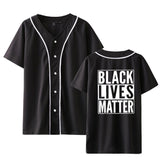 Black Lives Matter Closing Peripheral Summer Thin Short-Sleeved Baseball Uniform