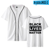 Black Lives Matter Closing Peripheral Summer Thin Short-Sleeved Baseball Uniform
