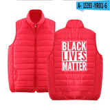 Black Lives Matter Clothing Printed Men's and Women's Jacket Lightweight down Jacket Winter Coat Warm