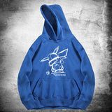 Men and Women Pokemon Pikachu Hoodie Pikachu Hooded Sweater