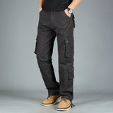 Baggy Cargo Pants for Men Spring and Autumn Overalls Men's Casual Pants Loose Straight Trousers Multi-Pocket Pants