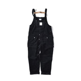 Corduroy Suspender Pants Men's plus Size Retro Sports Trousers Jumpsuit Loose Suspender Trousers Men Denim Overalls