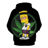 The Simpsons Hoodie 3D Digital Printing Leisure Long Sleeve Hooded Sweater